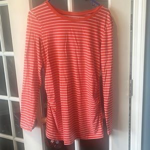 GAP Maternity orange stripe long sleeve t-shirt